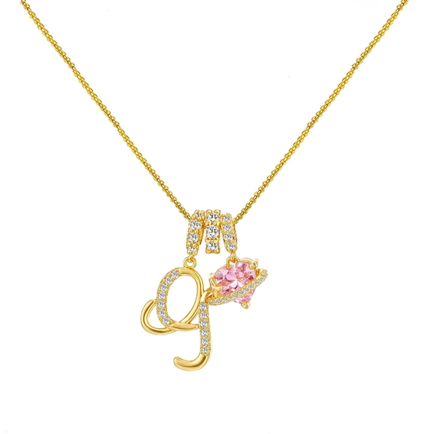 Collar de Letras de Oro de la A a la Z