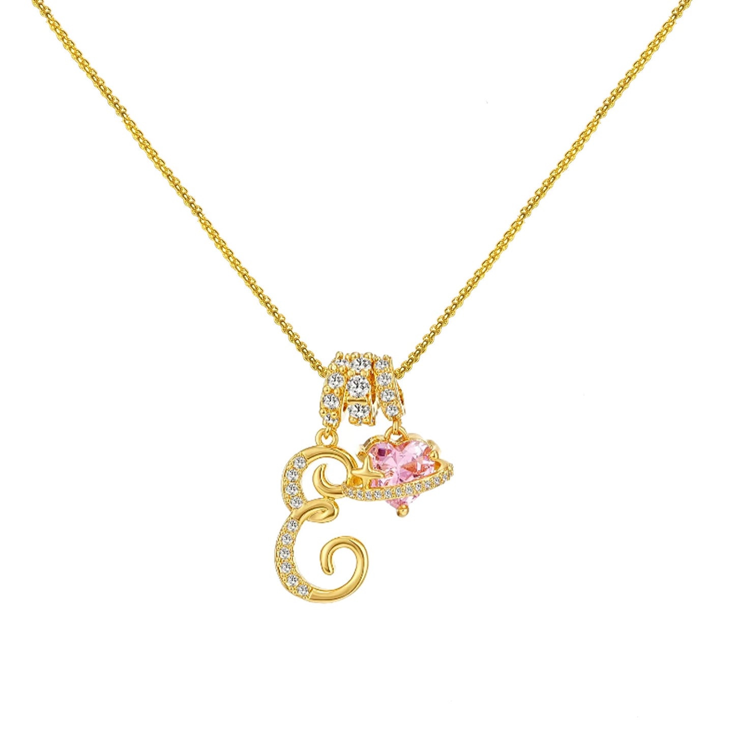 Collar de Letras de Oro de la A a la Z