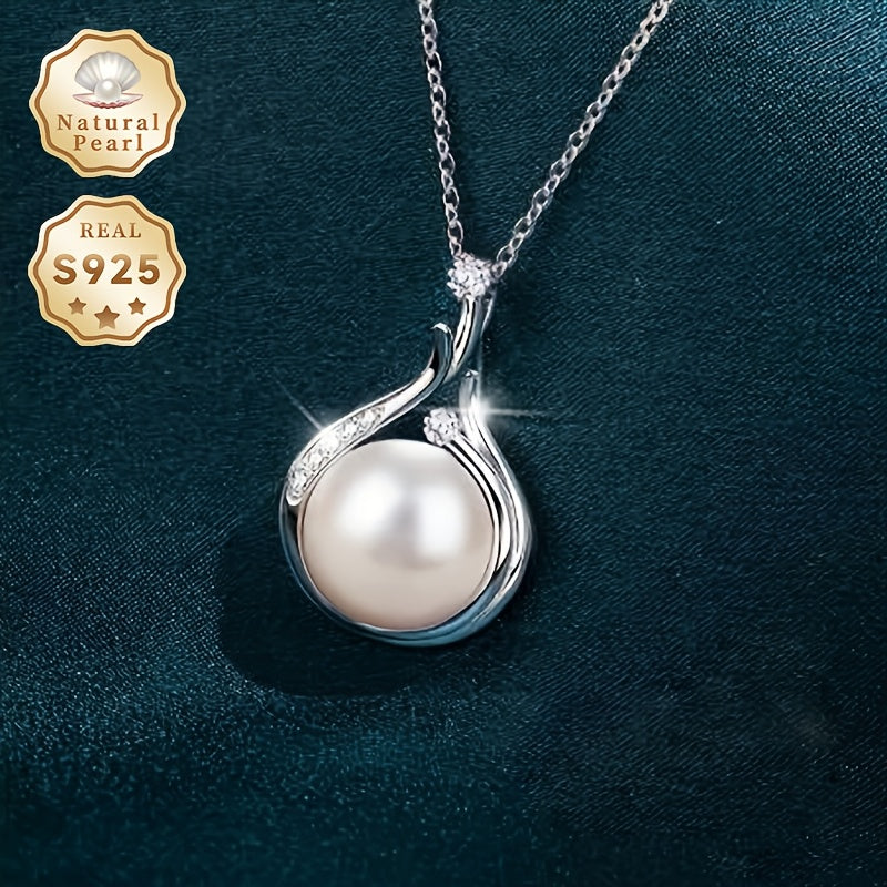 Conjunto de collar y aretes de gota de perla