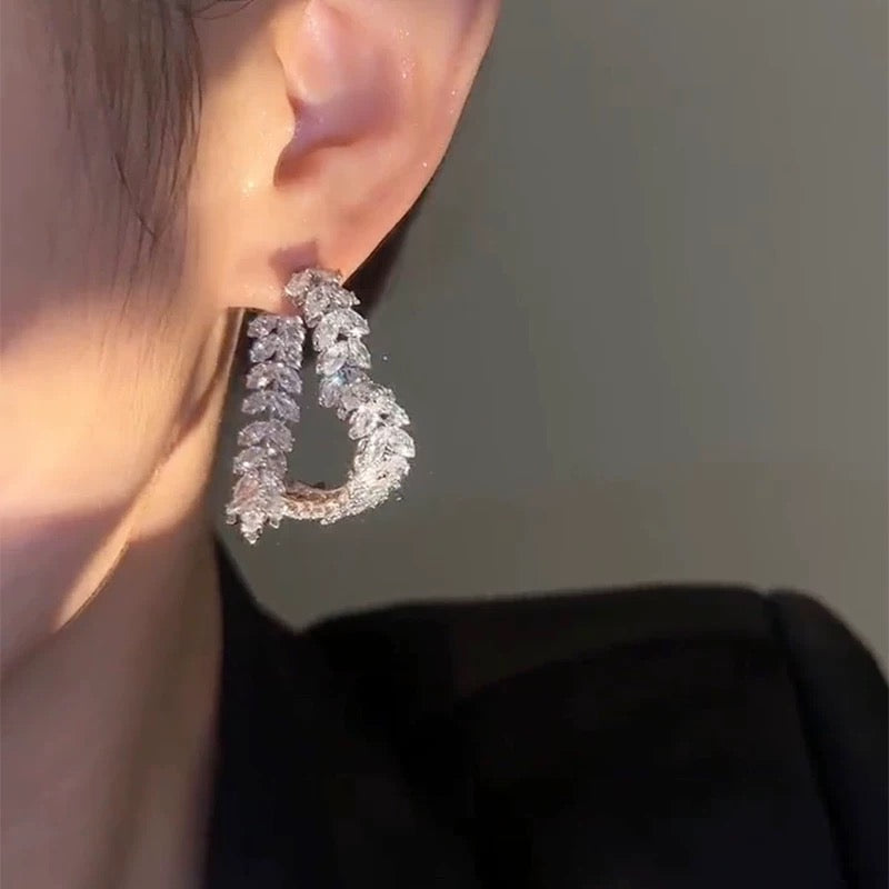 Pendientes Corazón Cruz de Trigo