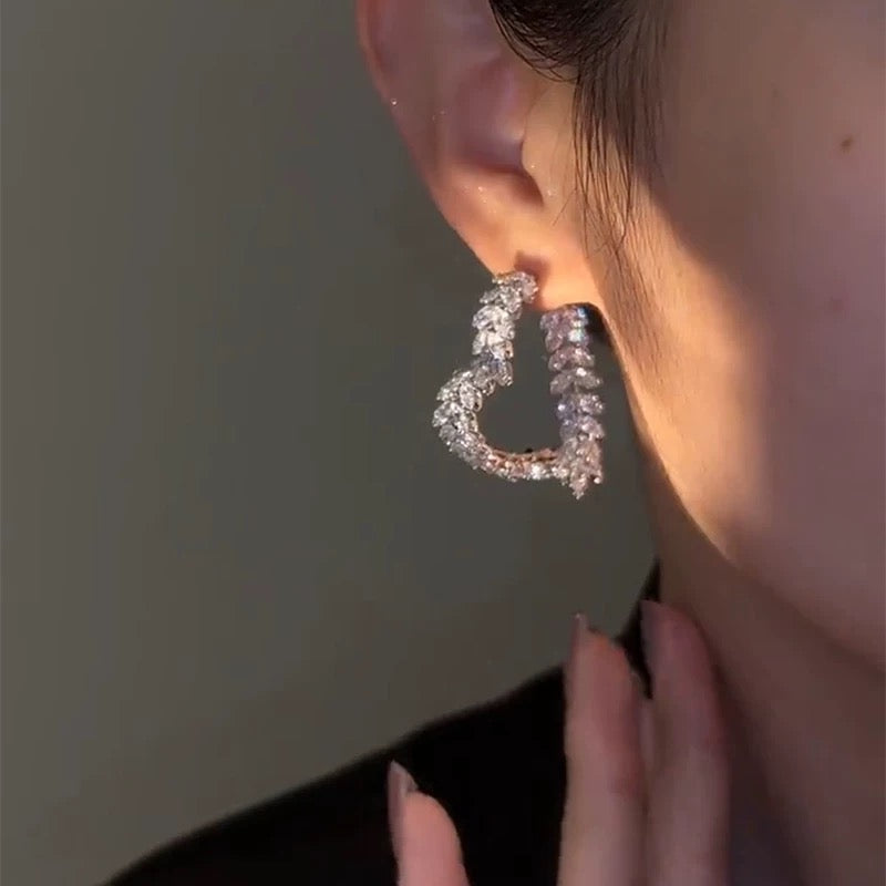 Pendientes Corazón Cruz de Trigo