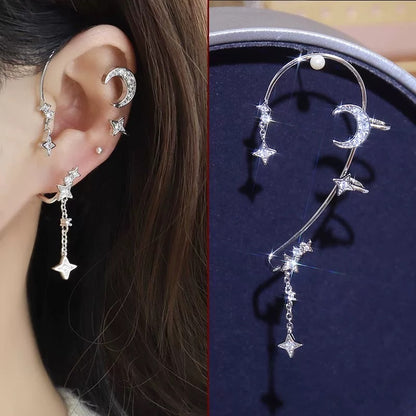 Star and Moon Earrings