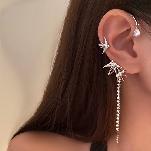 Star Swallow Ear Cuffs