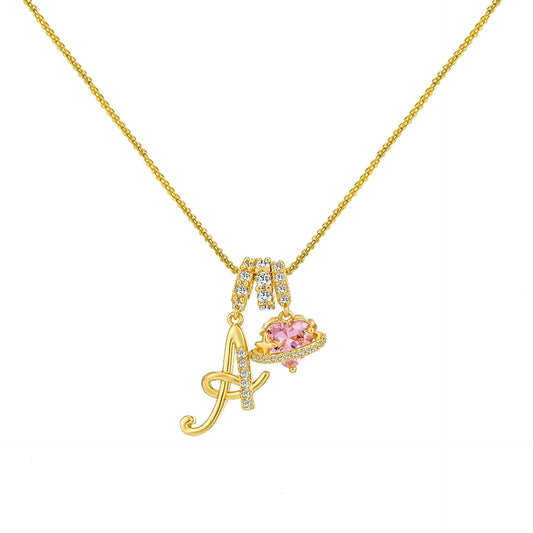 Collar de Letras de Oro de la A a la Z