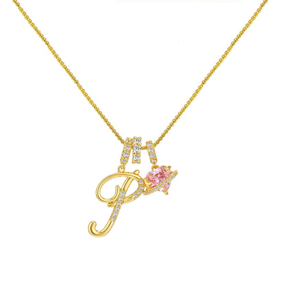 Collar de Letras de Oro de la A a la Z