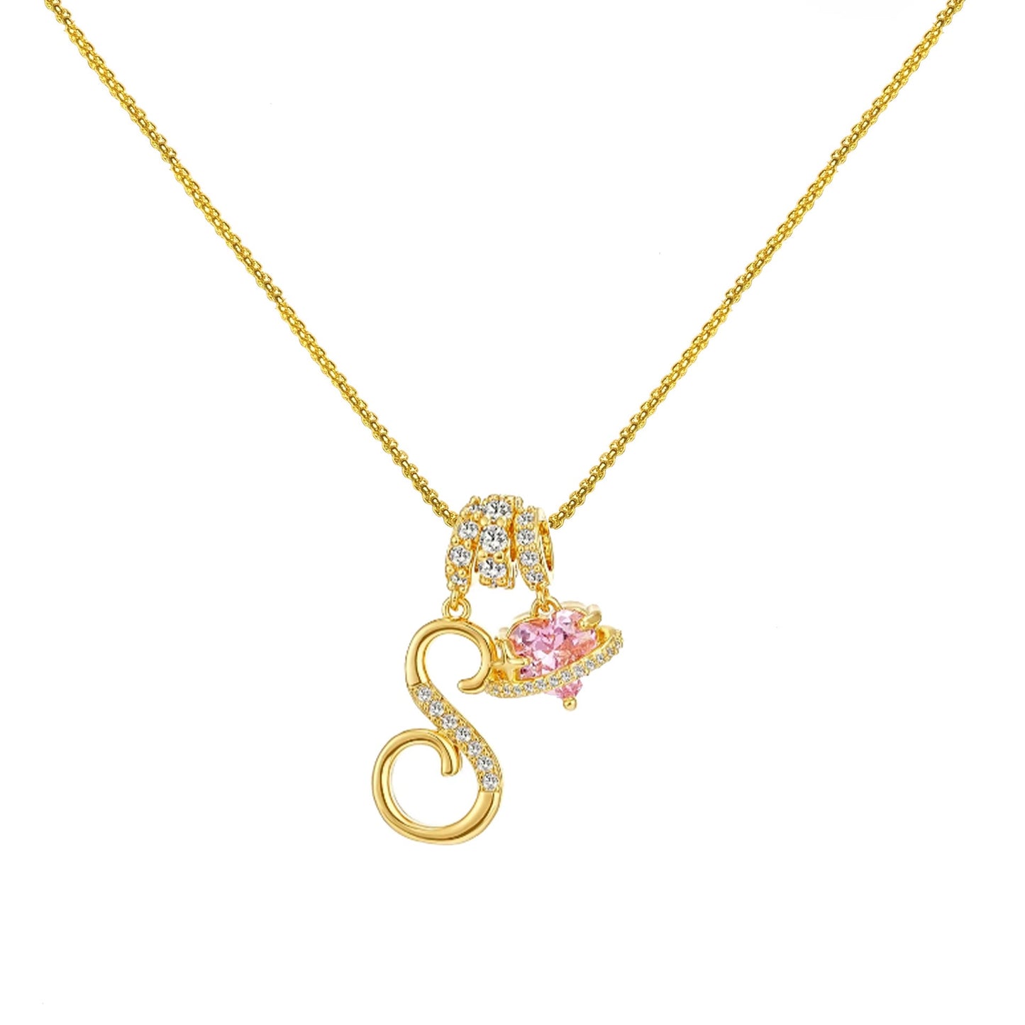 Collar de Letras de Oro de la A a la Z