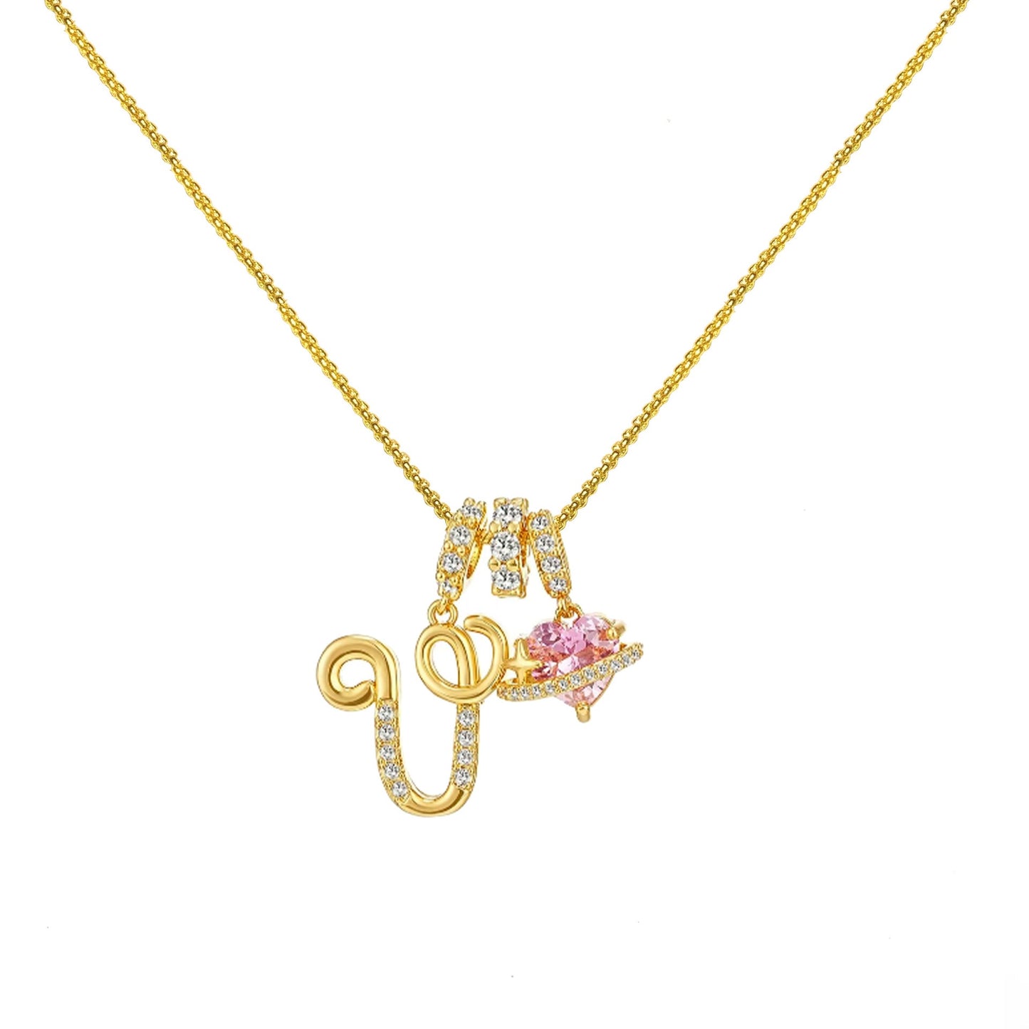 Collar de Letras de Oro de la A a la Z